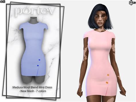 The Sims Resource Medusa Wool Blend Mini Dress