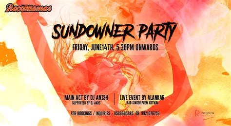 Sundowner Party Rocomamas