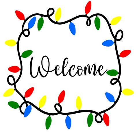 Christmas Sign Svg Welcome Sign Svg Christmas Svg Files For Etsy