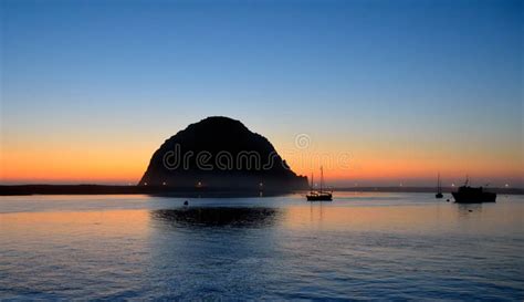 Morro Bay Sunset Stock Photo Image Of Dusk Horizon 34453128