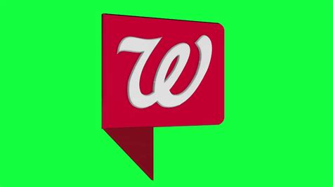 Walgreens Icon Green Screen Logo Loop Chroma Animation Youtube
