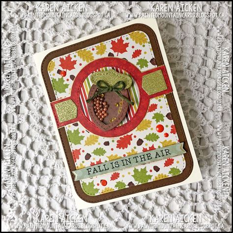 From acorns, mighty oaks do grow. Painted Mountain Cards: Acorn Shaker Card for Fall