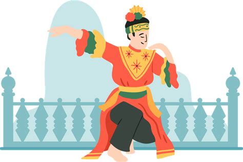 12 Betawi Dance From Indonesia Illustrations Free In Svg Png Eps