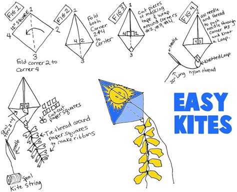 Easy Kites To Make At Home Kite Making Kites Craft How To Make Toys