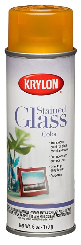 Krylon 9024 Stained Glass Color Glass Paints Aerosol 6 Ounce Yellow Finish Ebay