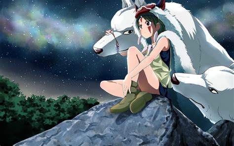 2880x1800 Resolution Princess Mononoke Hayao Miyazaki Wolf Macbook Pro Retina Wallpaper