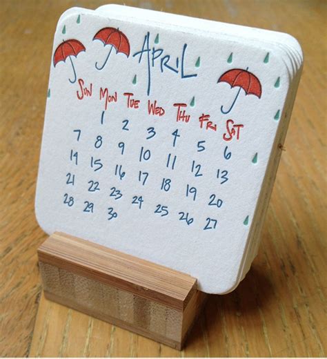 Lettuce Little Calendar Mini Desk Calendar Diy Desk