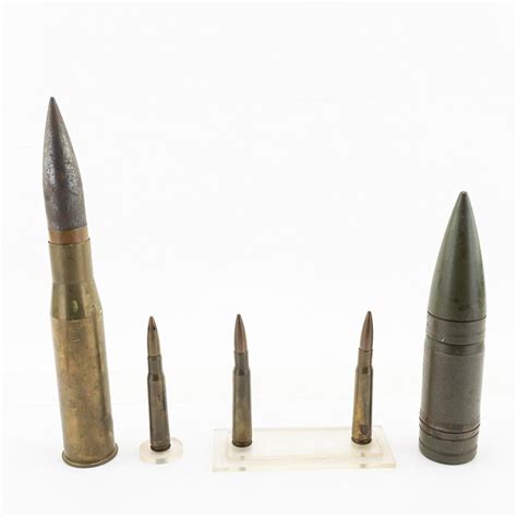 Sold Price Wwii Us 57mm Projectile 37mm Shell 50cal Display