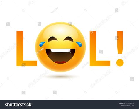 Lol Emoji Icon Smile Face Emoticon Stock Vector Royalty Free 1451860934