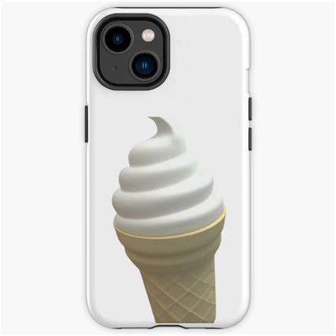 An Ice Cream Cone With White Icing On It Iphone Case Skin Phone Cover