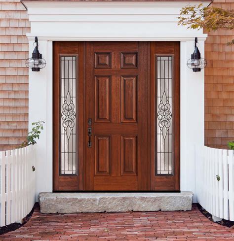 But, keep in mind that doors with fiber glass only suited for entry way, actually they even more better to be used for your front door, but if you want to use it at your back door too. Front entry doors with sidelights made of fiberglass are a ...