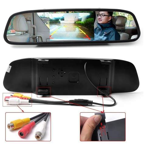 Imeshbean Updated 43 Tft Lcd Color Car Reverse Rear View Mirror