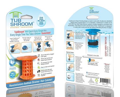 Hair is the most likely culprit of drain clogs — especially if someone in your. TubShroom® (Orange) The Hair Catcher That Prevents Clogged ...