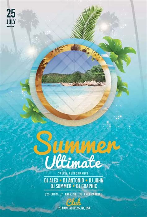 Summer Ultimate Flyer Psd Template Free Download Psdlo