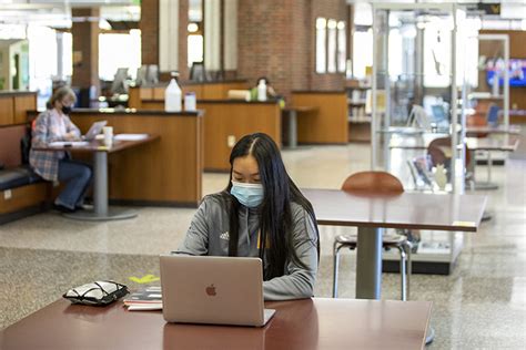 Campus Life During Pandemic Library Gets A Little More Quiet