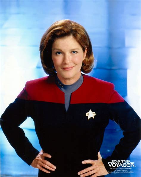 Captain Kathryn Janeway Of The Uss Voyager Star Trek Series Star