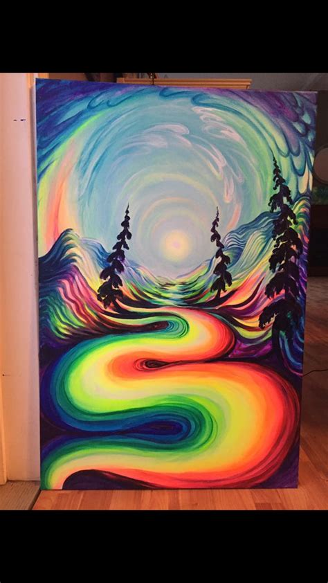 Pin By Mendy Oukrop On Canvas Paintings Trippy Painting Diy Canvas