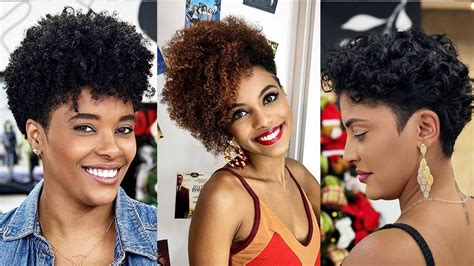 30 Short Hairstyles With Natural Hair That Actually Looks Awesome Youtube