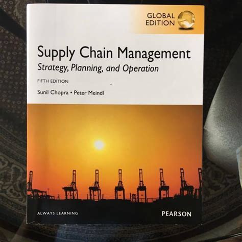 Supply Chain Management Strategy Planning And Operation 5th Edition