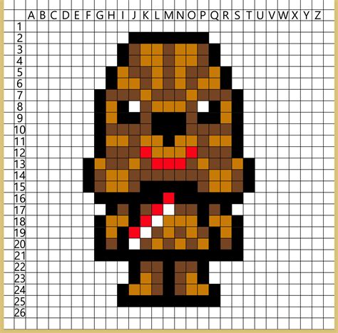 Pixel Art Star Wars Chewbacca Tải Xuống Mẫu Miễn Phí