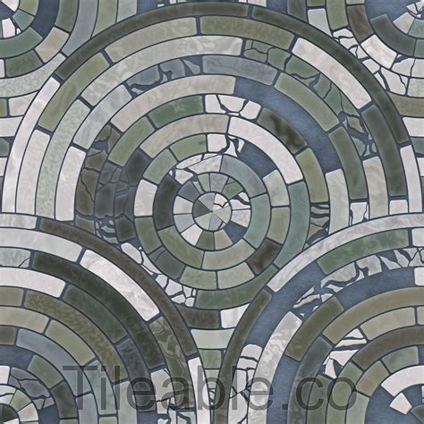 Circular Floor Tiles Seamless Pbr Materials And Textures
