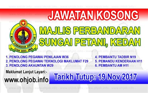 Majlis perbandaran bandar sungai petani dan keseluruhan daerah kuala muda ini ditadbir oleh majlis perbandaran sungai petani kedah(mpspk). Jawatan Kosong Majlis Perbandaran Sungai Petani (19 ...