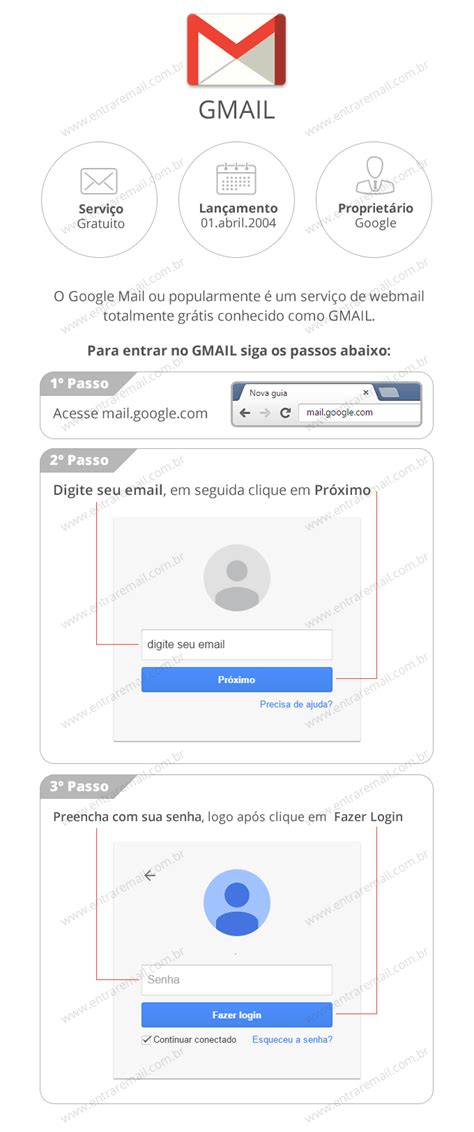 Once you're signed in, check your mail if information is already filled in and you need to sign in to a different account, click use another account. Gmail Entrar - EMAIL ENTRAR
