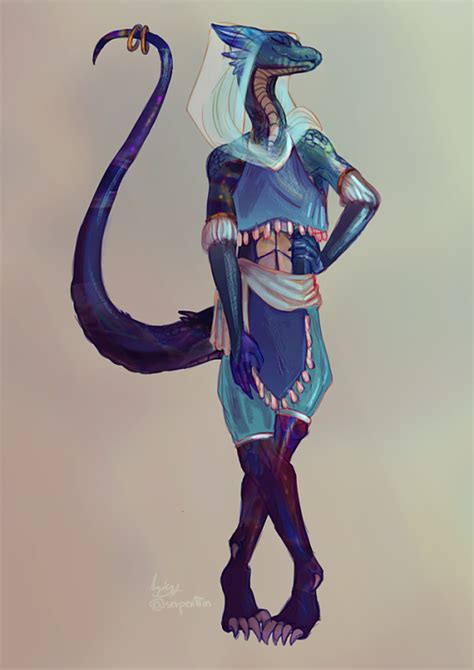 Sketch Tutorial Female Dragonborn Dnd Dragonborn Fantasy Character Design
