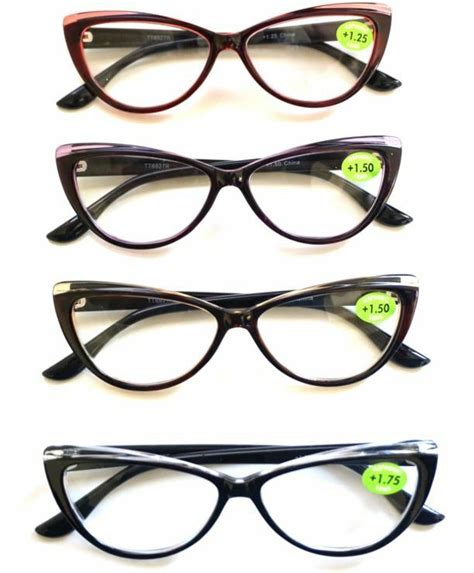 Cat eye glasses first became popular when women realized eyeglasses could be more than just a medical necessity—they could be a fashion. Women's Two Tone Cat Eye Plastic Frame Reading Glasses ...