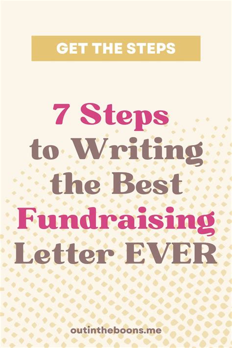 The Title For 7 Steps To Writing The Best Fundraiser Letter Ever