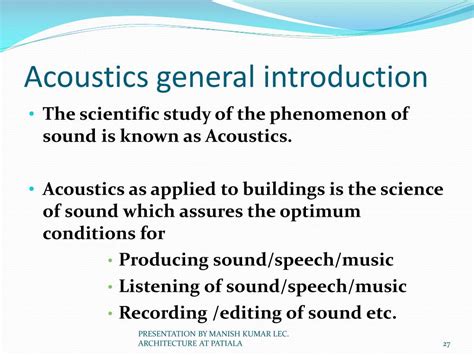 Ppt Acoustics And Sound Insulation Powerpoint Presentation Free