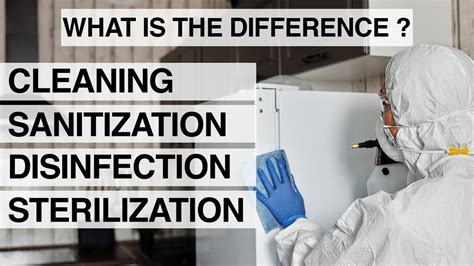 Cleaning Vs Sanitization Vs Disinfection Vs Sterilization Youtube