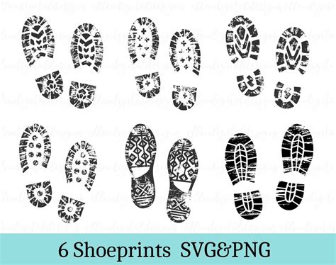 Shoeprints Svg Footprint Svg Shoe Bottom Svg Shoeprint Png Etsy