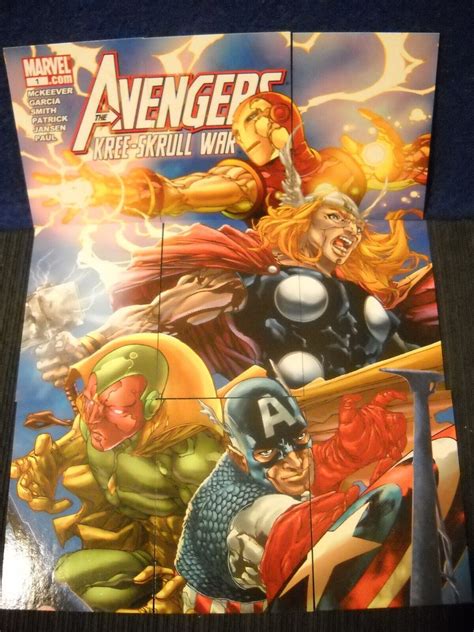 2011 upper deck marvel avengers kree skrull war main cover art
