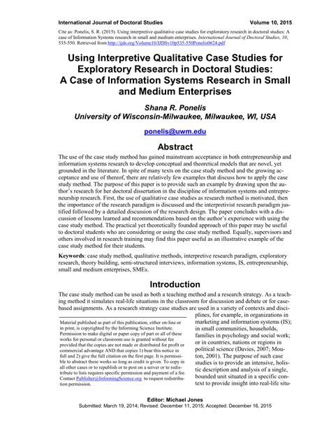 382c empirical studies in software engineering. 004 Example Of Qualitative Research About Business Pdf ...
