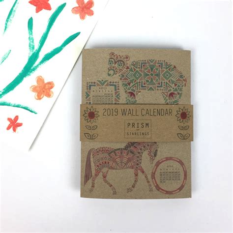 2019 Wall Calendar Fold Out By Prism Of Starlings