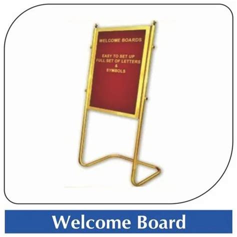 Softboard Core Red Welcome Board Frame Material Durable Aluminium