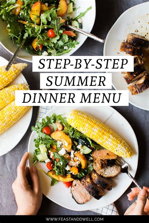 Step By Step Summer Party Dinner Menu — Feast Dwell Dinner Party