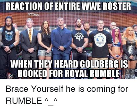 Reaction Of Entire Wwe Roster When They Heard Goldberg Is Booked For