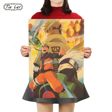 Naruto Uzumaki Kraft Paper Bar Poster Animefunstore