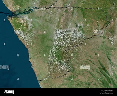 Zaire Province Of Angola High Resolution Satellite Map Stock Photo