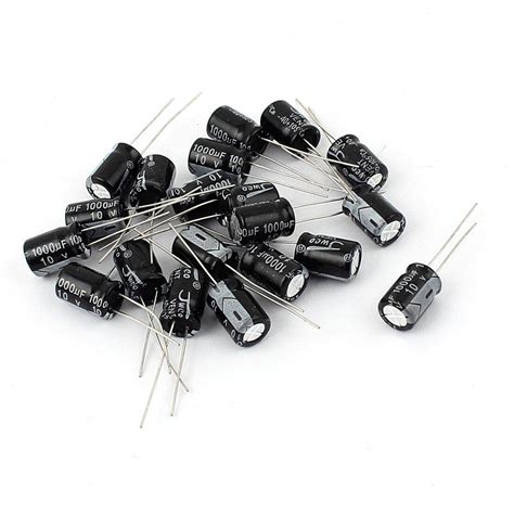 100 Pcs Aluminum Electrolytic Capacitors Black 6mmx8mm Radial 470uf 10v