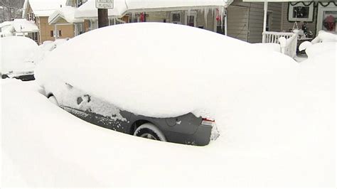 Erie Gets Buried With Record Snowfall Youtube