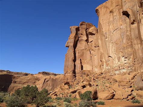 Monument Valley Arizona Usa Southwest Usa Landscape Erosion Red
