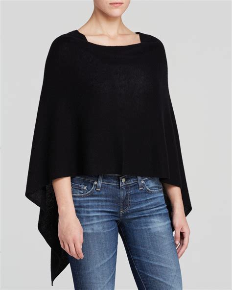 Magaschoni Three Way Cashmere Poncho In Black Lyst