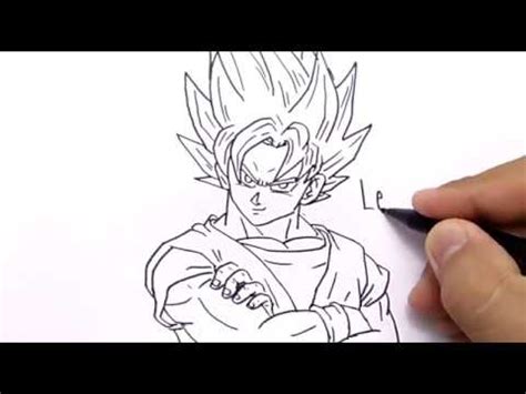 Contour goku from dragon ball z, trying to vary the thickness and darkness of the line. VERY EASY ! how to draw GOKU DRAGONBALL for KIDS - YouTube