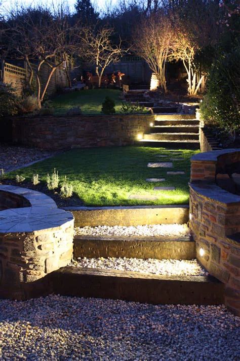 Garden statues, solar lights, and more. 15 Attractive Step Lighting Ideas for Outdoor Spaces