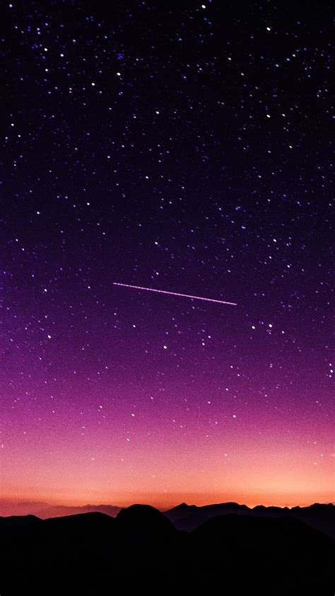 75 Purple Starry Night Sky Wallpaper Wallpaper
