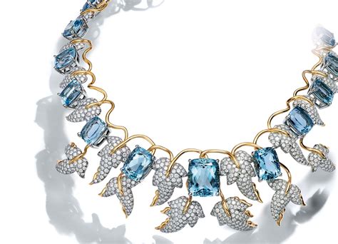 Tiffany And Co Schlumberger® Leaves Necklace In Platinum And 18k Gold