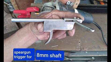 How To Make Speargun Trigger For 8mm Shaft Youtube